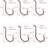 100pcs Barbed Baitholder Hooks Octopus Fishing Hooks Offset Jig Fishing Hooks Sharp High Carbon Steel Bait Holder Hooks for Freshwater Saltwater Fishing (5/0) view 4