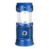 XARONF Solar Rechargeable Camping Lantern, 3 Light Modes Camping Light, 2-in-1 Camping Lantern and Phone Charger, for Camping Hiking Fishing, Blue (Color : Blue) view 1