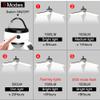 XARONF Solar Lantern, Collapsible 60 LED, Rechargeable Powered Camping Lights for Hiking, Backpacking, Fishing and Emergency Outdoor & Home Portable Use view 2