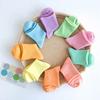 Baby Girl Socks Children's Spring Summer Solid Candy Color Socks Toddler Kids Baby Boys Girls Thin Mesh Crew Socks (Green, 6-8 Years) view 3