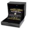 Love Knot Rose Gold Necklace Luxury Box Collar para hija con mensaje personalizado, Regalo de aniversario de boda o navidad view 2