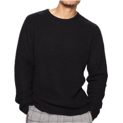 ANBID Men's Autumn and Winter Sweaters Men's Anti-Pilling Solid Color Sweaters Simple Turtleneck Sweaters Men(Black,XXXL)