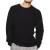 ANBID Men's Autumn and Winter Sweaters Men's Anti-Pilling Solid Color Sweaters Simple Turtleneck Sweaters Men(Black,XXXL) view 1