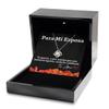 Love Knot Silver Necklace Luxury Box Cadena de oro para esposa con mensaje personalizado, Regalo de aniversario de boda o navidad view 2