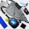 ZOEA Pickleball Bag, Sport Pickleball Sling Bag for Women Man, Adjustable Pickleball Backpack with Fence Hook Water Bottle Holder, Fits 4 Paddles and All Your Other Gear (White Grey) view 3