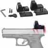 GOTICAL CNC-Machined Fiber Optic Set Front & Rear Handgun Sights for Glock Pistols Standard Models (Mini Red Dot Sight) view 1