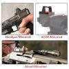 GOTICAL CNC-Machined Fiber Optic Set Front & Rear Handgun Sights for Glock Pistols Standard Models (Mini Red Dot Sight) view 4