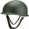 Aifordge WWII US Army M3 Helmet Replica with Net/Canvas Chin Strap DIY Painting (Green) view 4