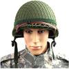 Aifordge WWII US Army M2 Helmet Replica with Net/Canvas Chin Strap DIY Painting (Green) view 3