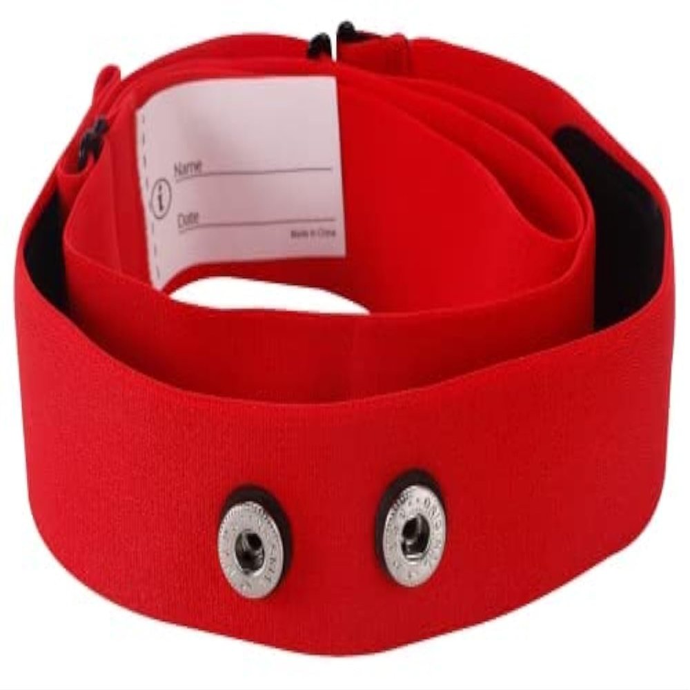 Rich Green Valley Heart Rate Monitor Replacement Strap, Adjustable Chest strap Only Compatible with Myzone MZ-SWITCH (Samll, Red)