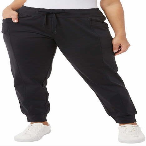 32 DEGREES Heat Womens Midweight Tech Commuter Jogger (as1, Alpha, l, Regular, Regular, Black)