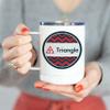 greeklife.store Triangle Fraternity Stainless Steel Travel Mug Tumbler 13 OZ with Lid, Coffee Mug (Triangle Fraternity 12) view 3