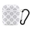 Black and White Volleyball Balls Headphone Case Cover Protective Hard Case Carrying Case with Keychain Compatible with AirPods view 1