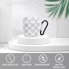 Black and White Volleyball Balls Headphone Case Cover Protective Hard Case Carrying Case with Keychain Compatible with AirPods view 3
