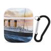 Retro Titanic Famous Old Historic Headphone Case Cover Protective Hard Case Carrying Case with Keychain Compatible with AirPods view 1