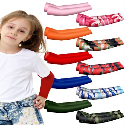 Xuhal 10 Pairs Arm Sleeves for Kids Youth Basketball Football Baseball UV Sun Protection Sports Compression Arm Cover(Nova,Age 4-7)