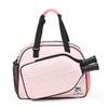 Boulder Bee Pickleball Bags, PickleBall Tote Bag for Women, Womens Hand/Shoulder Gym Bag w Water Bottle Holder, With Pickleball Racquet/Paddle Holder (Pink Plaid) view 1