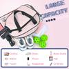 Boulder Bee Pickleball Bags, PickleBall Tote Bag for Women, Womens Hand/Shoulder Gym Bag w Water Bottle Holder, With Pickleball Racquet/Paddle Holder (Pink Plaid) view 3