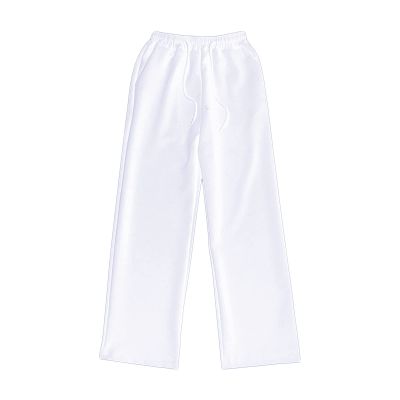 Men Casual Wide-Leg Nine-Point Suit Pants Straight Trousers Wide Pants Oversized Fashion Pure Black Old Daddy Pants (White,Medium)