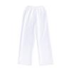 Men Casual Wide-Leg Nine-Point Suit Pants Straight Trousers Wide Pants Oversized Fashion Pure Black Old Daddy Pants (White,Medium) view 1