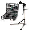 CXWXC Bicycle Repair Stand Height Adjustable + 27 Piece Bike Tool Kit Set view 1