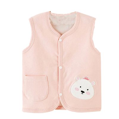 Toddler Cardigan Toddler Baby Boys Girls Winter Sleeveless Cartoon Coat Outwear Warm Coat Vest Jacket (B, 0-3 Months)