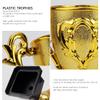 YOLUFER Mini Golden Trophy Cup Award Competition Cup Award Plastic Competition Trophy Cup for Children view 3