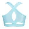 Moggemol Kids Girls Basic Sports Bra Sleeveless Crisscross Keyhole Back Crop Top for Dance/Yoga/Running Lightblue 14 view 2