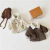 Baby Warm Suit Toddler Boys Girls Winter Long Sleeve Corduroy Lamb Fleece Warm Jacket Coat Outwear (Brown, 9-12 Months) view 2