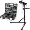 CXWXC Bicycle Repair Stand Height Adjustable + 27 Piece Bike Tool Kit Set view 1