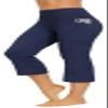 AFITNE Capri Pants for Women Bootcut Yoga Pants with Pockets High Waisted Flare Workout Bootleg Yoga Crop Flared Athletic Gym Pants Navy Blue - M view 1
