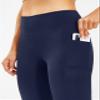 AFITNE Capri Pants for Women Bootcut Yoga Pants with Pockets High Waisted Flare Workout Bootleg Yoga Crop Flared Athletic Gym Pants Navy Blue - M view 4