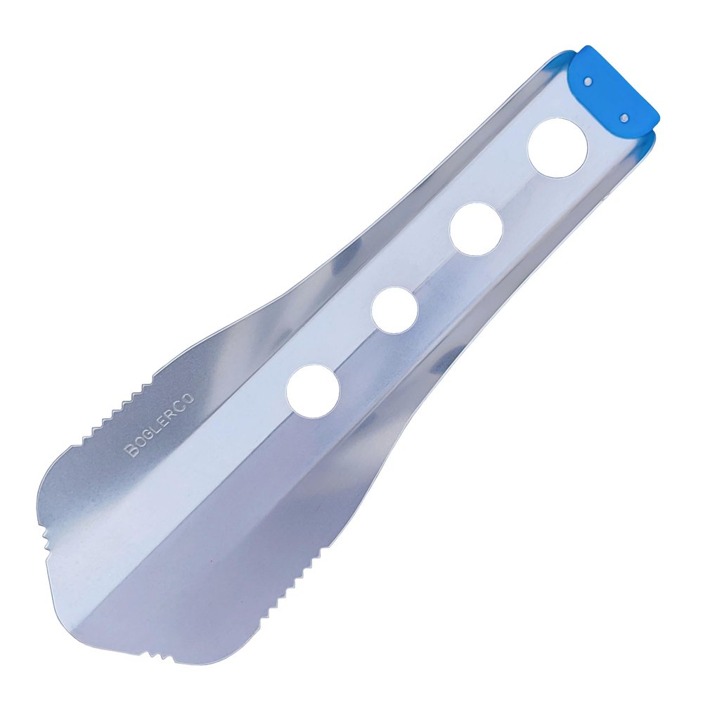 BoglerCo Ultralight Backpacking Trowel, 0.48 oz (13.5g) Blue