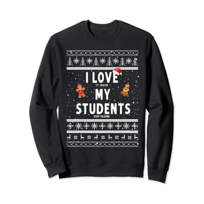 Teacher Christmas Idea For Women & Funny Teacher Gingerbread Sweatshirt