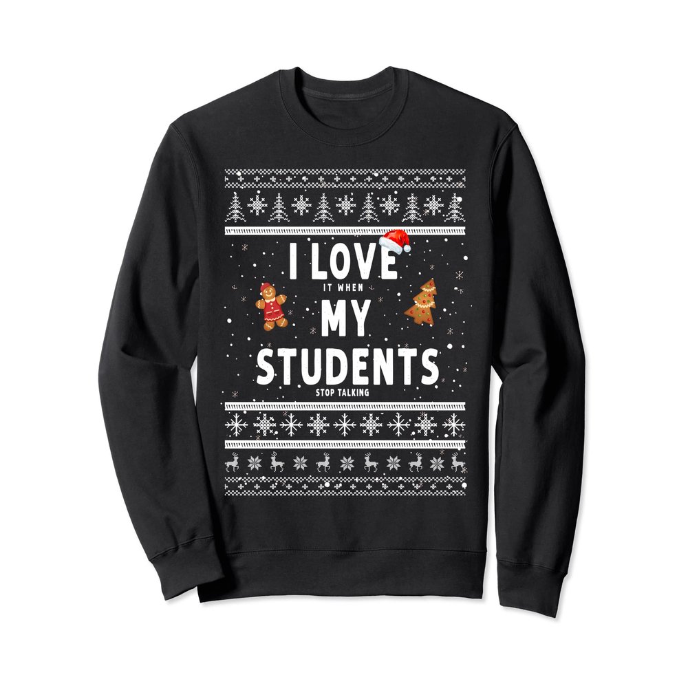Teacher Christmas Idea For Women & Funny Teacher Gingerbread Sweatshirt