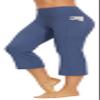 AFITNE Capri Pants for Women Bootcut Yoga Pants with Pockets High Waisted Flare Workout Bootleg Yoga Crop Flared Athletic Gym Pants Sky Blue - L view 1