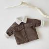 Baby Warm Suit Toddler Boys Girls Winter Long Sleeve Corduroy Lamb Fleece Warm Jacket Coat Outwear (Brown, 2-3 Years) view 3