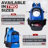GoHimal Lacrosse Bag Extra Large Lacrosse Backpack with Two Stick Holder (Black-Blue) view 2