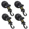 CONBOLA Suction Cups Hooks 4 Pieces Outdoor Car Camping Essentials Heavy Duty Upgraded Tie Down Suction Cup,Camper Accessories Strong Power for RV Boat Window Glass Camping Trap.(4 pcs,Yellow) view 1
