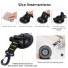 CONBOLA Suction Cups Hooks 4 Pieces Outdoor Car Camping Essentials Heavy Duty Upgraded Tie Down Suction Cup,Camper Accessories Strong Power for RV Boat Window Glass Camping Trap.(4 pcs,Yellow) view 3
