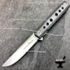 TACTICAL GEARZ Pocket Folding Knife For EDC, Carbon Fiber Handle, D2 Steel Blade, Includes Sheath (Torus) view 2