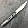 TACTICAL GEARZ Pocket Folding Knife For EDC, Carbon Fiber Handle, D2 Steel Blade, Includes Sheath (Torus) view 3
