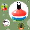 INOOMP 20 pcs Equipment Cones Markers Portable Storage Tool Agility Sports Basketball Saucer Disc Football Footwork for Supplies Field Tray Racks Training Marker Sign view 3