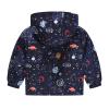 Panda Jacket Toddler Boys Girls Casual Jackets Printing Cartoon Hooded Outerwear Zipper Coats Long (Black, 3-4 Years) view 2