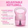 Yes4All Adjustable Kettlebell for Women  Pink Home Gym Set, 5lb12lb Adjustable Weight, Compact Kettlebell Set for Strength Training view 3