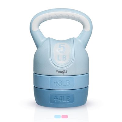 Yes4All Kettlebell Sets, Adjustable Kettlebell Set for Strength Training, Kettlebells Adjustable Weight for Versatile Workouts
