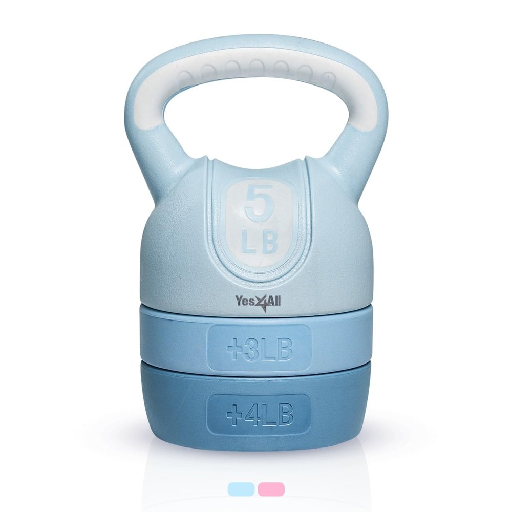 Yes4All Kettlebell Sets, Adjustable Kettlebell Set for Strength Training, Kettlebells Adjustable Weight for Versatile Workouts