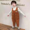 Baby Toddlers Snow Bib Overalls Winter Warm Pants Thicken Skiing Bibs for Girls & Boys 1-5 Years (Brown, 3-4 Years) view 2