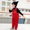 Baby Toddlers Snow Bib Overalls Winter Warm Pants Thicken Skiing Bibs for Girls & Boys 1-5 Years (Red, 2-3 Years) view 3