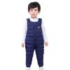 Kids Snow Bib Overalls Winter Warm Snow Pants Insulated Skiing Bibs for Girls & Boys 1-5 Years (Dark Blue, 3-4 Years) view 1